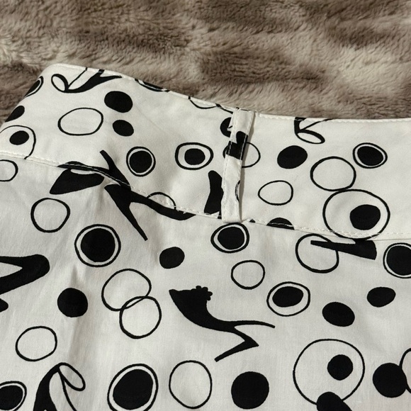 New York City Design Co. Black and White Knee-Length A-Line Skirt Size 12 - Picture 8 of 10